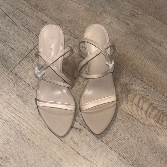 The drop Beige Strappy Heels - Picture 2 of 6